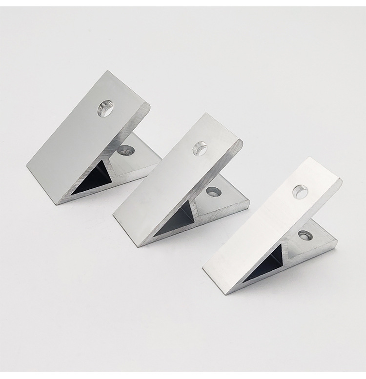 佛山工业铝型材配件 45度角件任意切割角度角码 铝合金角铝连接件