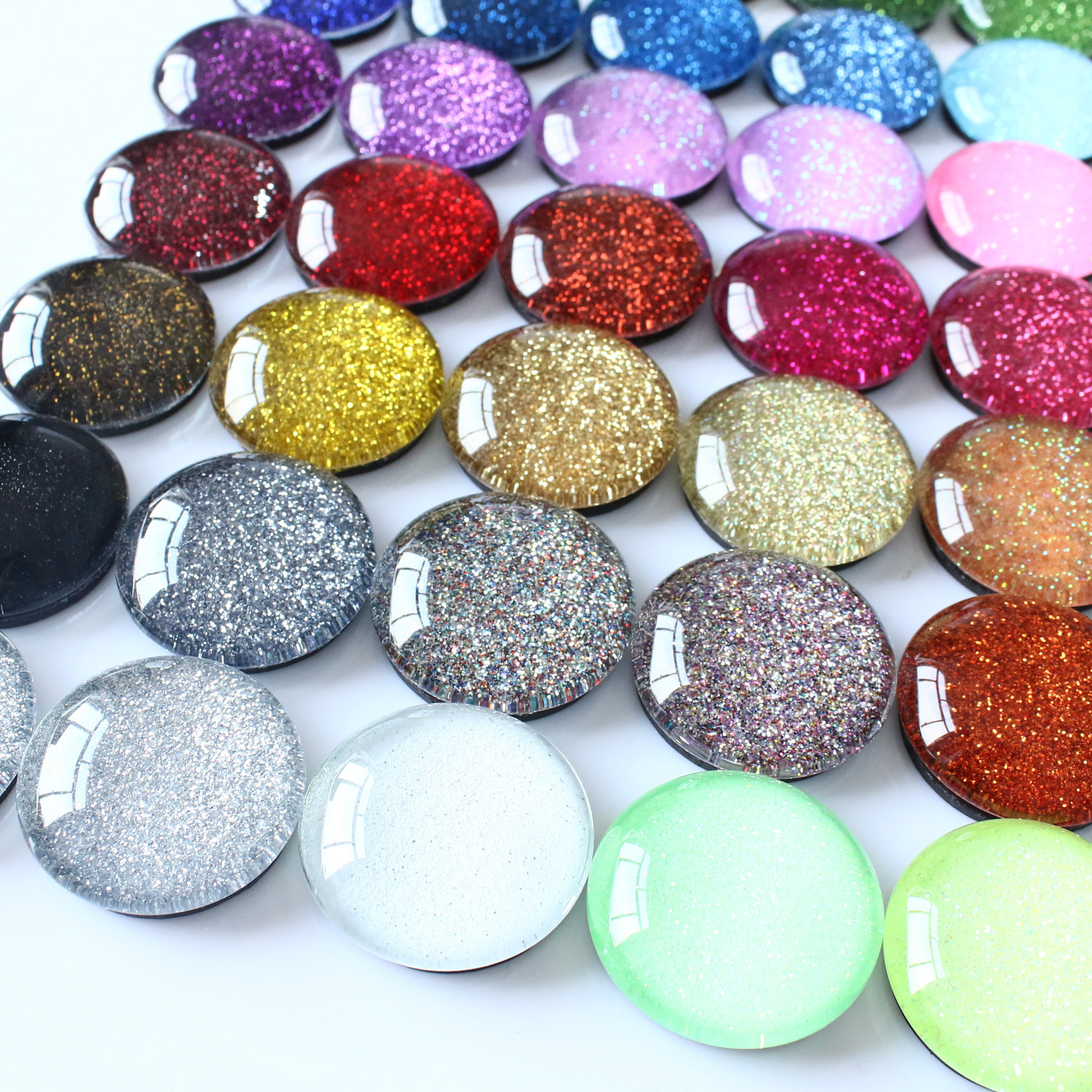 多彩金葱粉亮片图案磁力贴立体磁性贴批发厂家直供水晶玻璃冰箱贴