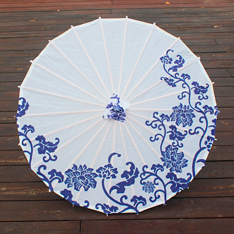 青花瓷舞蹈道具伞旗袍走秀舞台演出古典舞成人表演广场舞油纸伞