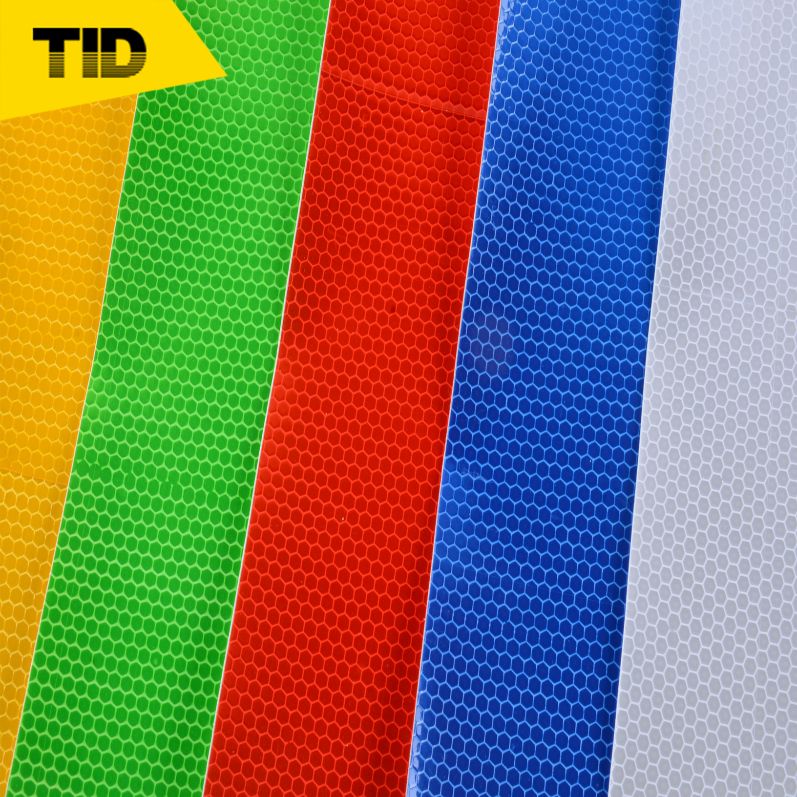 批发蜂窝状背胶晶彩格 彩色pvc反光喷绘膜 新力元晶格反光刻字膜