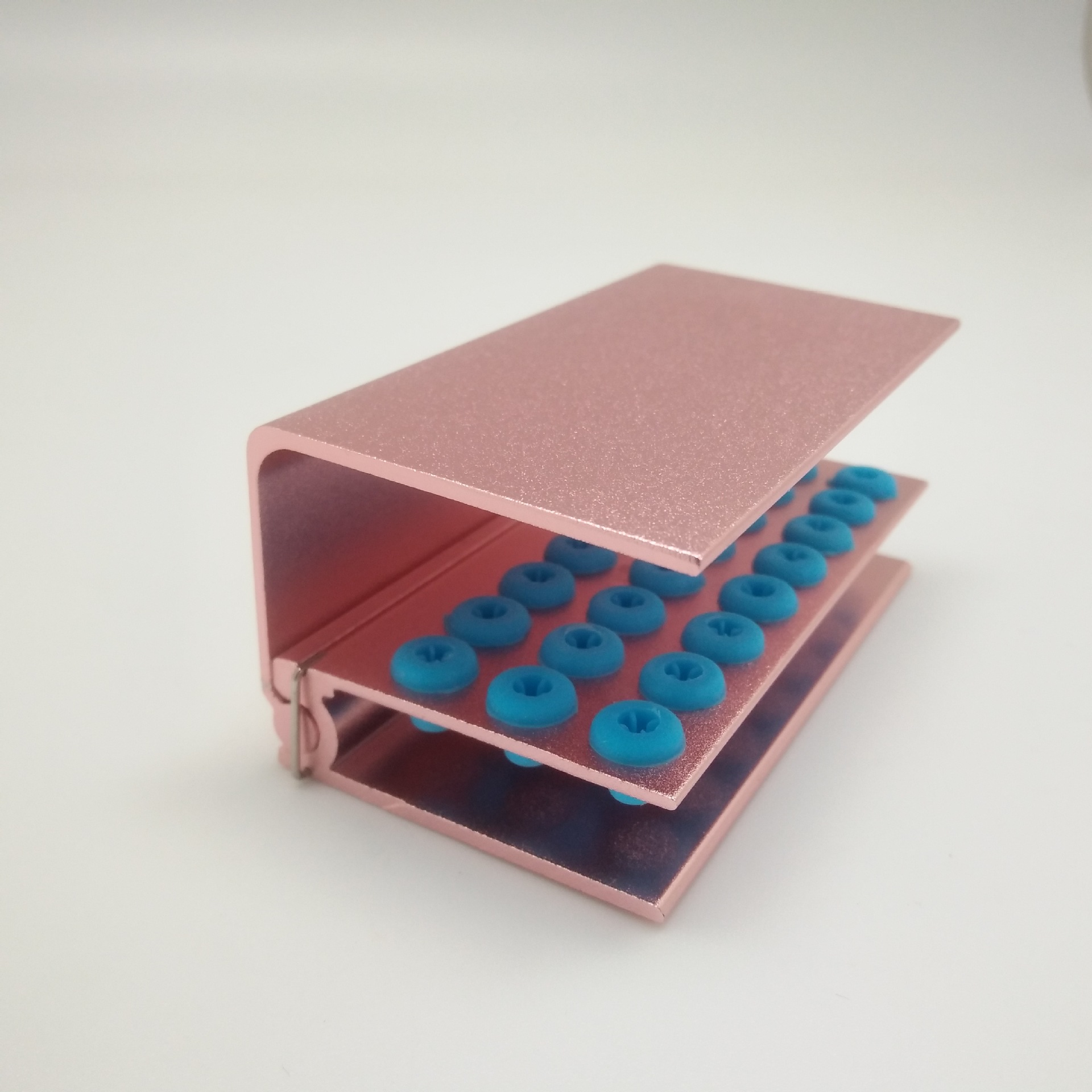 24孔车针盒牙科耐高温消毒车针支架牙医器械车针消毒盒塑料车针盒