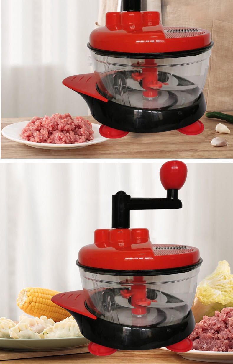 供应批发多功能大容量手动绞肉机家用绞菜机手摇搅馅机厨房绞菜器