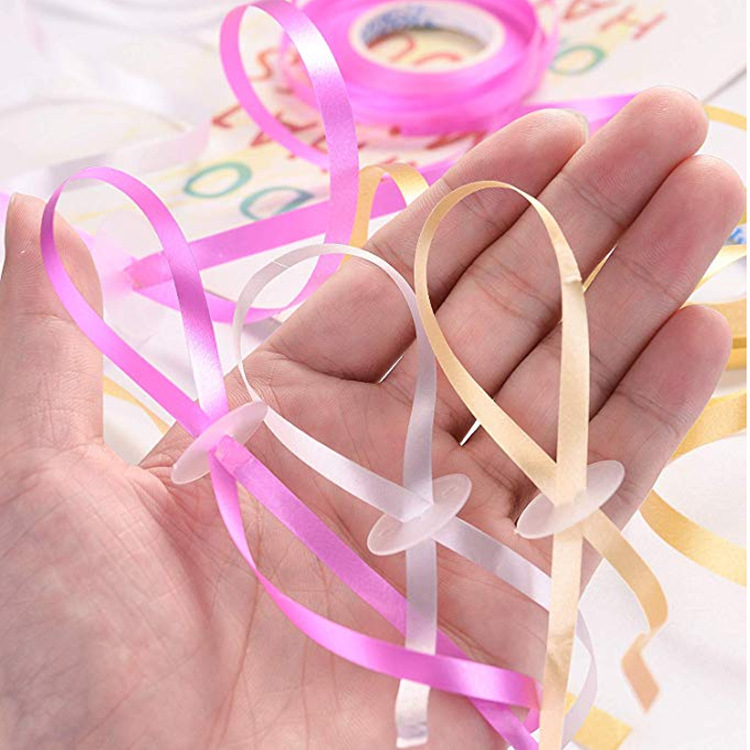 Knot-Free Balloon Ribbon Sealing Clip Balloon Ribbon Locking Plate Buckle 50 Pieces Per Pack