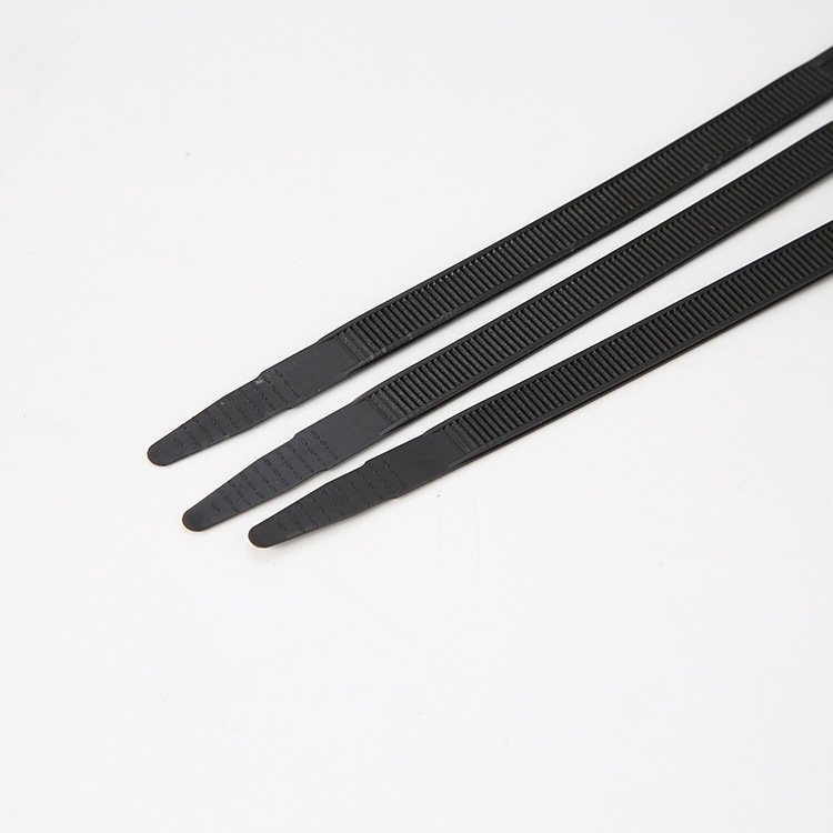 厂家直销8x300环保尼龙平扣扎带