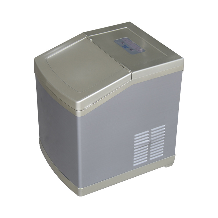 贝林台式制冰机商用奶茶店办公室家用小型全自动方冰机25kg制冰机