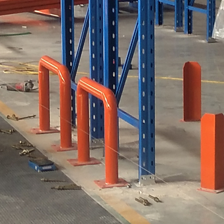 重型货架护角护栏定做l型u型立柱挡板山东重型货架厂厂家