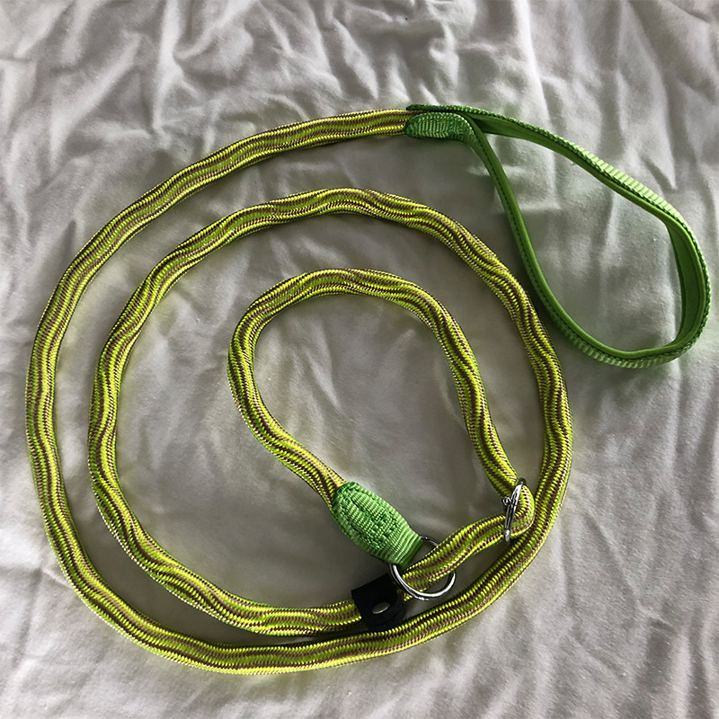 宠物狗狗牵引绳 尼龙p链遛狗神器花色狗链子 训狗用品宠物牵引绳