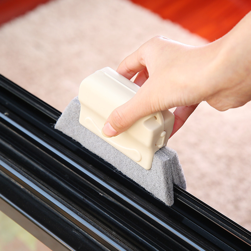 Japanese-Style Window Slot Cleaning Brush Window Groove Cleaning Tool Small Brush with Groove Cleaning Window Sill Gap Brushes