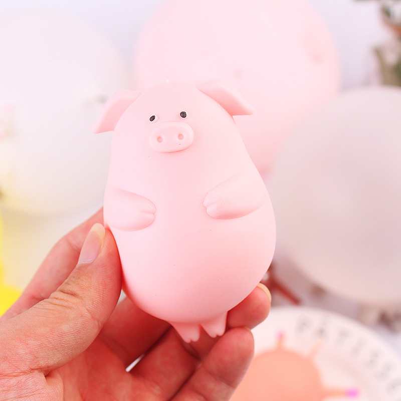 创意可爱发泄解压小玩具 吹气球小动物小鸡捏捏 玩具减压恶搞神器