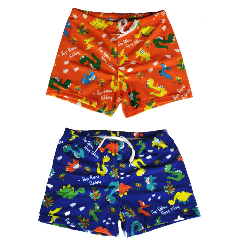 卡通儿童游泳裤 贴身舒适男童学游泳裤 双色可选男童泳裤