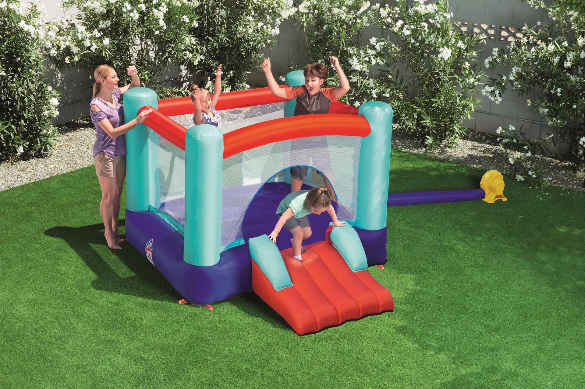 bestway滑梯蹦床儿童充气跳跳床 草地充气城堡 婴幼儿充气游戏屋