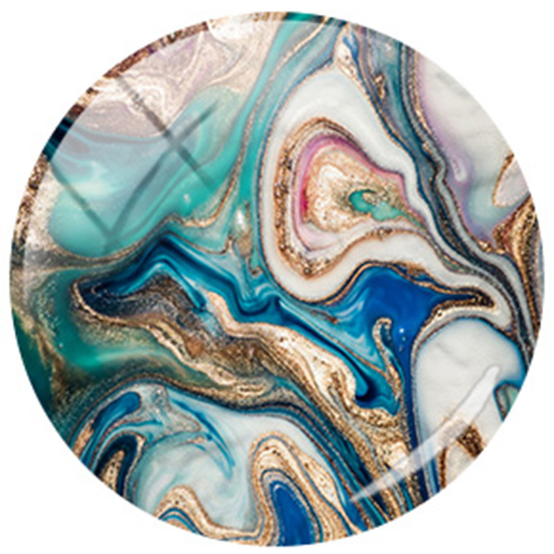 跨境欧美新品 彩色流沙时光宝石玻璃贴片 diy胸针等饰品配件批发