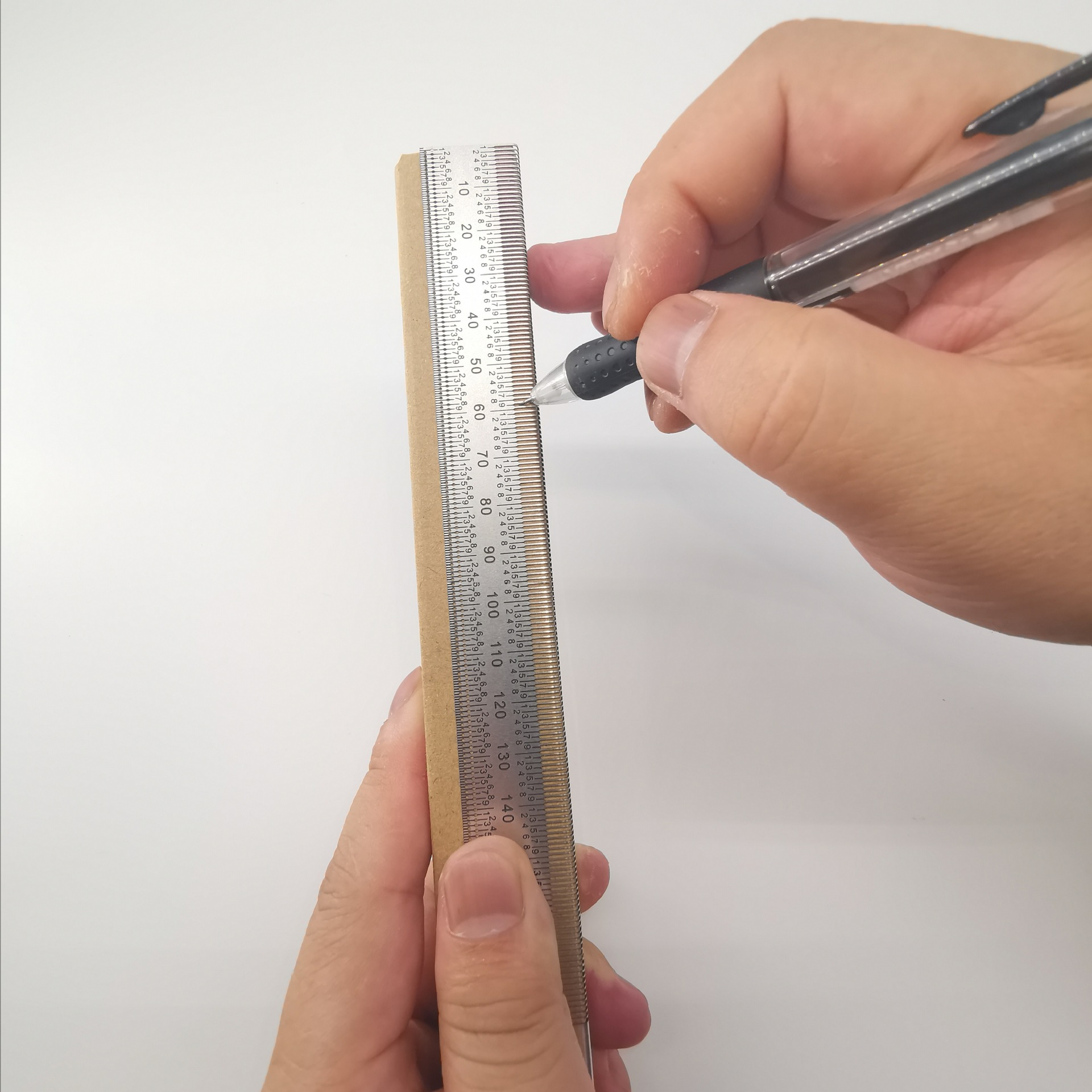 洞洞尺 木工划线尺 90度直角尺 刻度尺高精不锈钢尺 t型尺过线尺