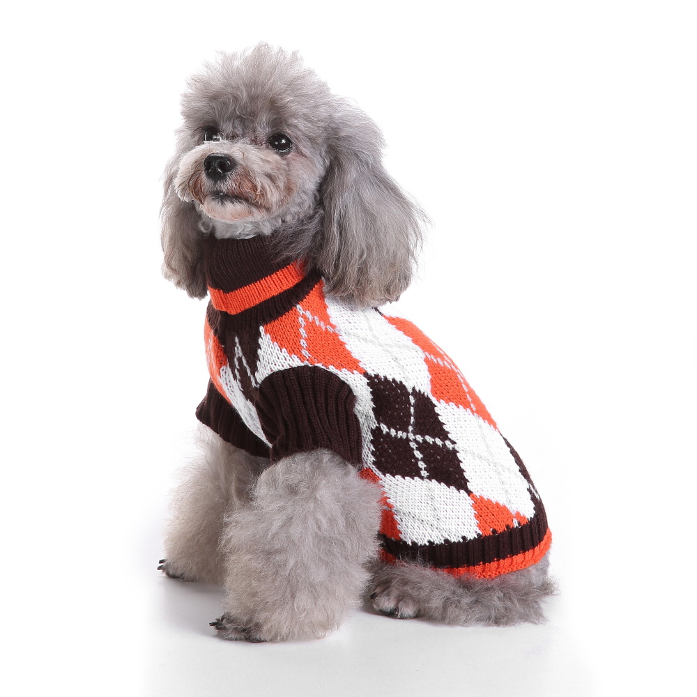 狗毛衣工厂批跨境电商宠物圣诞毛衣针织高领宠物衣服毛衣狗狗毛衣