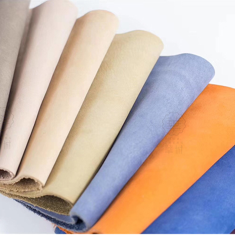 汽车翻毛皮沙发磨砂头层牛皮绒毛皮餐椅沙发耐磨牛皮diy箱包皮料