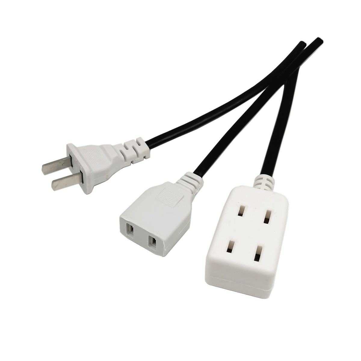 ac插头插座220v电源母插座带线电源插座接头监控防水箱多孔电源头