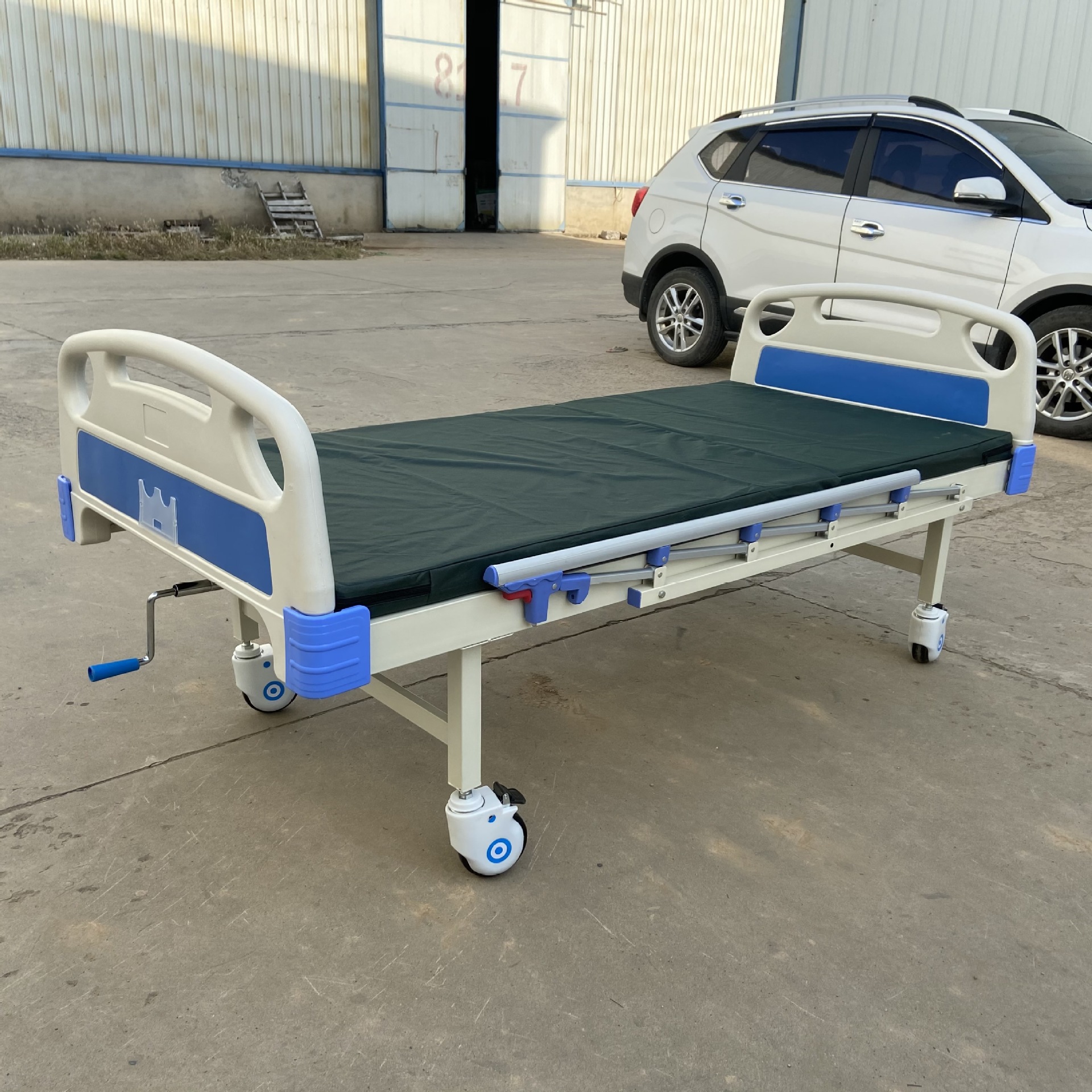 家用单摇床 单摇起背床 手摇加厚功能床 带轮单摇床 现货供应