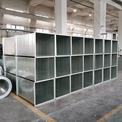 定制生产共板法兰风管 新风系统方形镀锌风管 排烟除尘通风管道