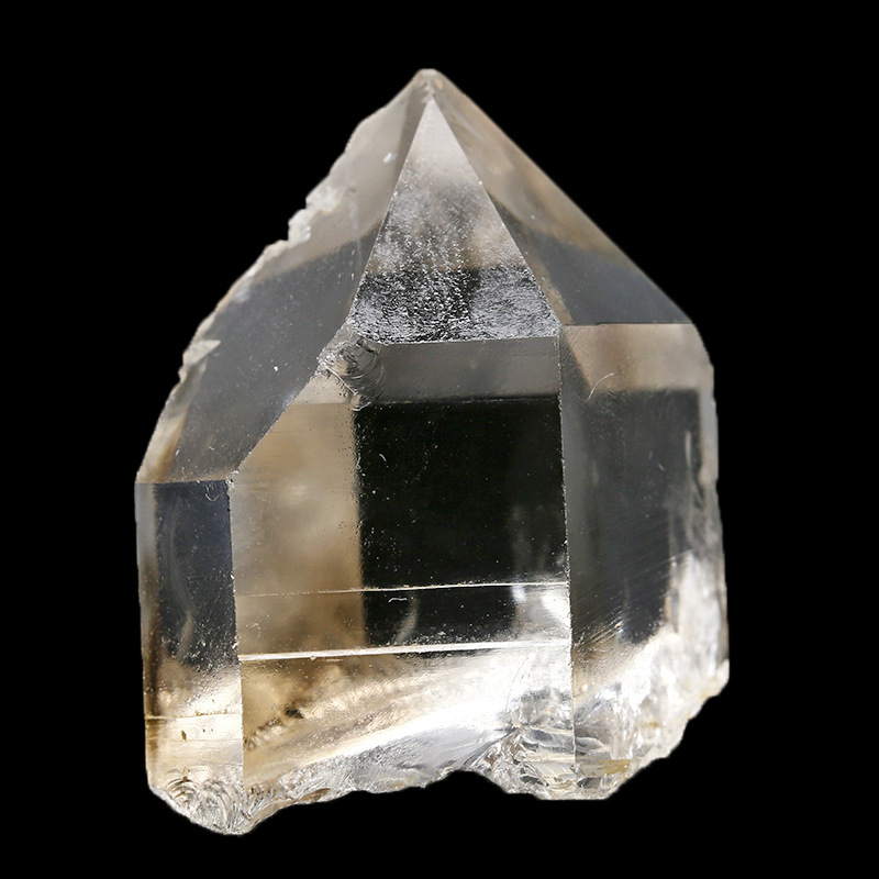 天然喜马拉雅白水晶茶水晶矿物晶体教学标本收藏摆件饰品原石