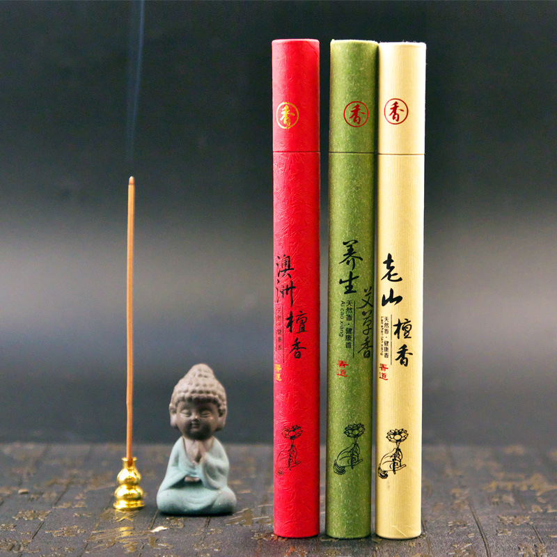 Factory Direct Sales Argy Wormwood Joss-Stick 20G Agarwood Sandal Wu Shen Arborvitae Tibetan Incense Joss-Stick Sandalwood and Incense Joss-Stick