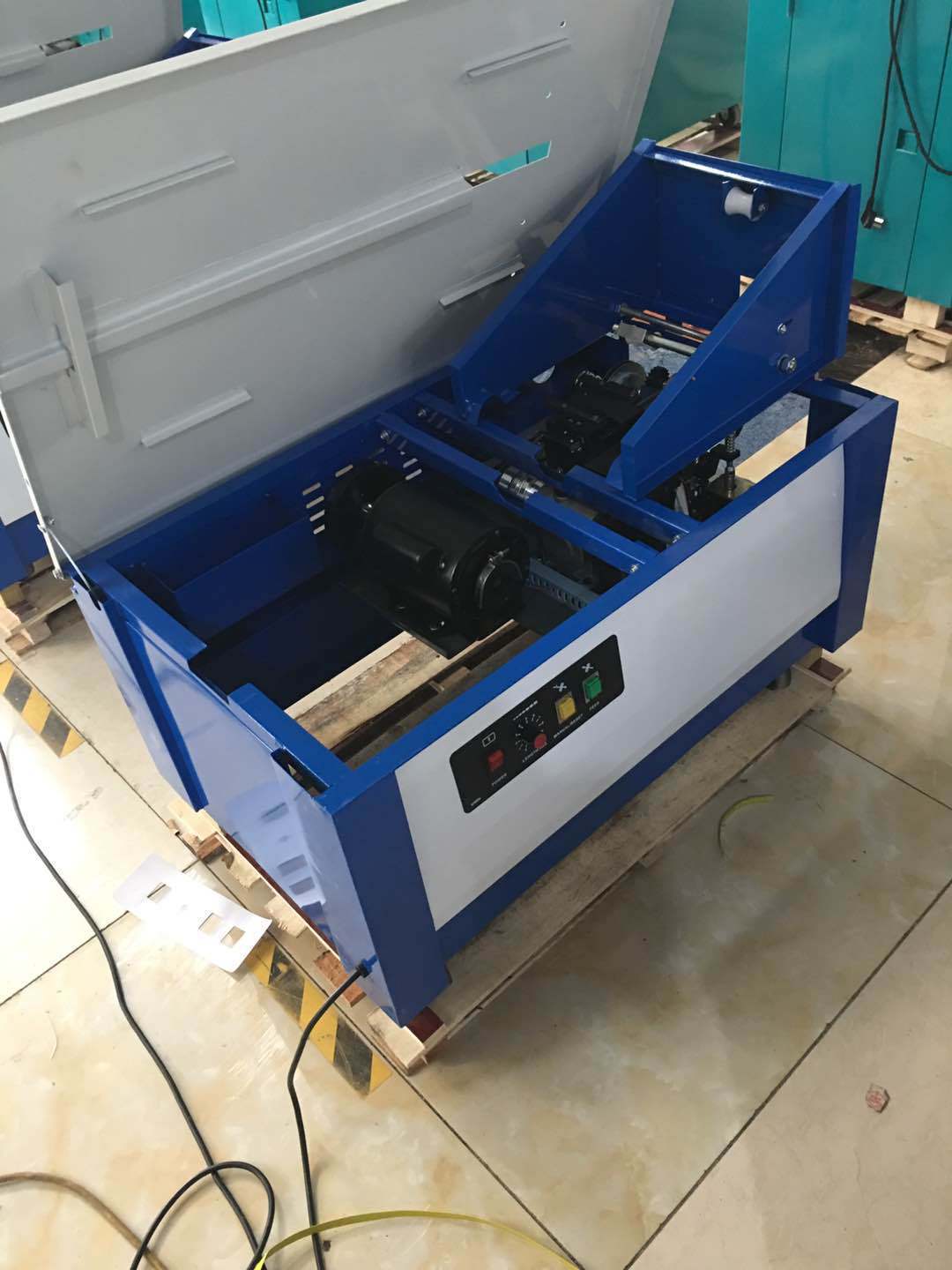 双电机高台半自动pp带打包机 电动热熔打包带捆扎机包装机械直销