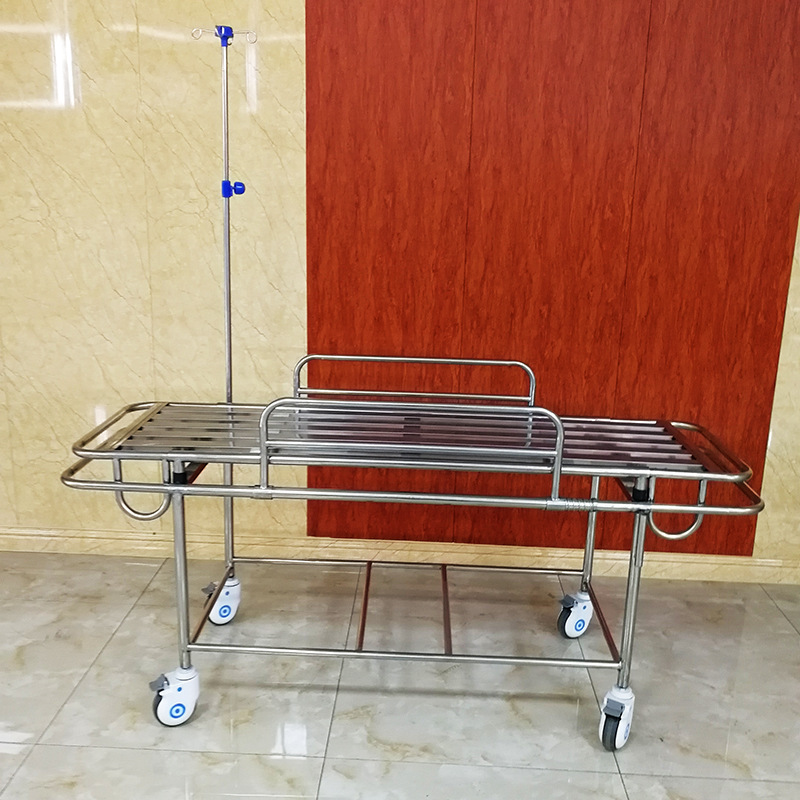 医院用多功能折叠担架床车不锈钢升降担架车四小轮病人转运急救车