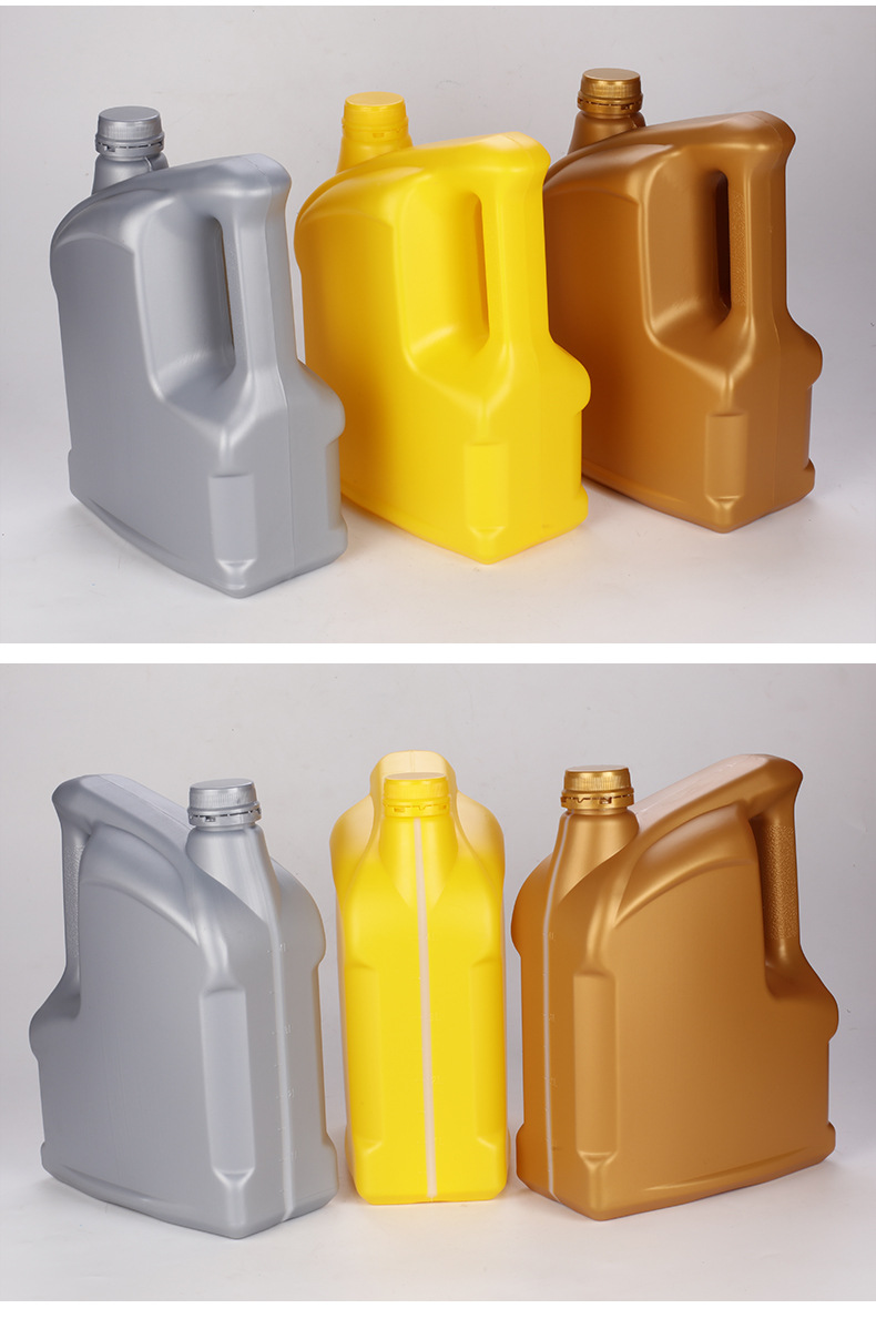 4升机油壶 4kg防冻液壶hdpe汽车防护液机油瓶 润滑油包装桶塑料瓶