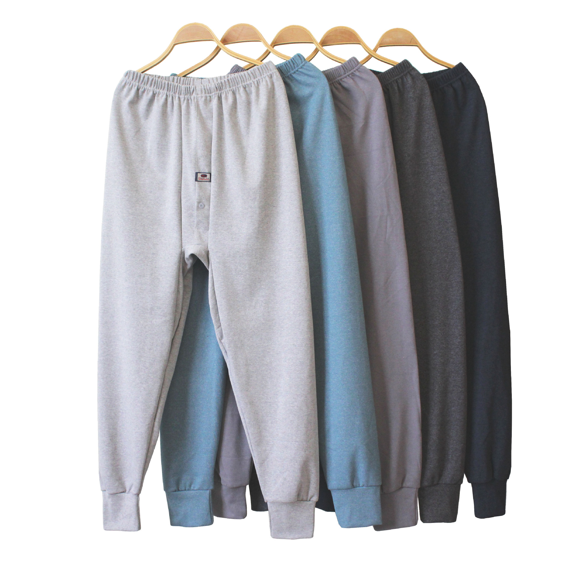 针织棉加厚男士秋裤 高腰中老年男士大秋裤 摆摊甩货男士单条秋裤