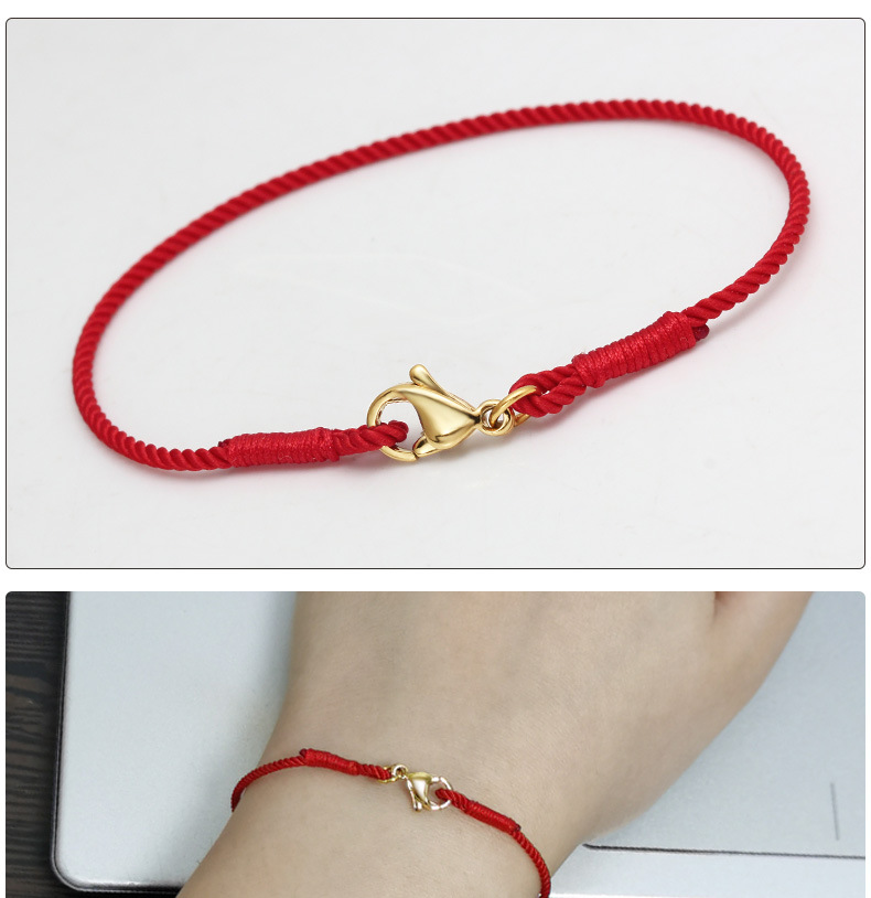 饰品麻花线手绳编织脚绳手链绳本命年红绳手链黑色首饰绳子男女款