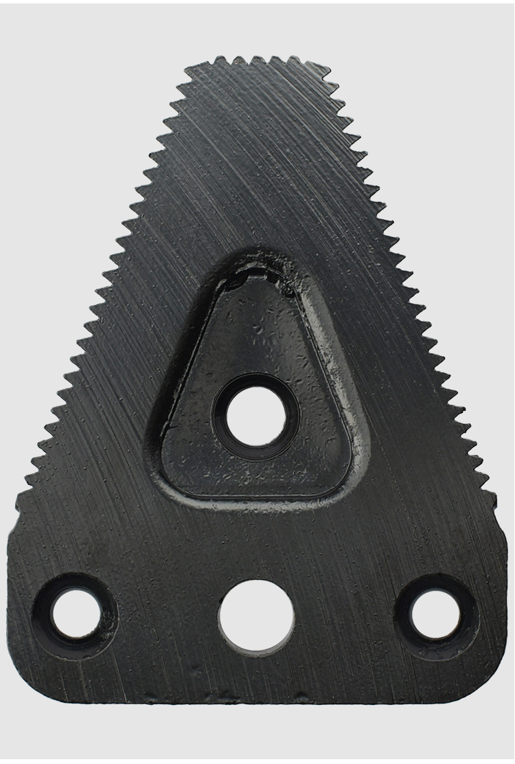 收割机刀片 三面刃压齿工艺耐磨合金65mn材质 农机配件可加工定制