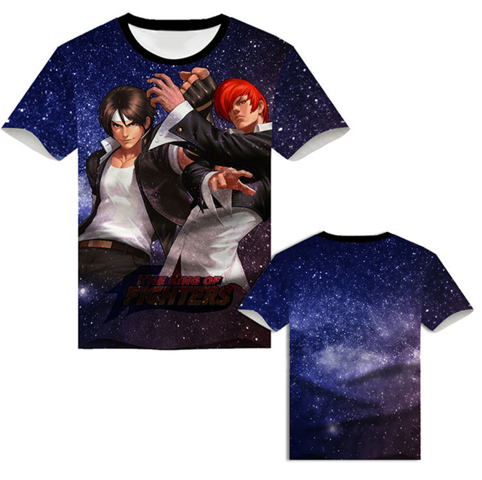 拳皇新款游戏t恤街机游戏八神庵短袖t衣服亚马逊跨境服饰衣服yg27