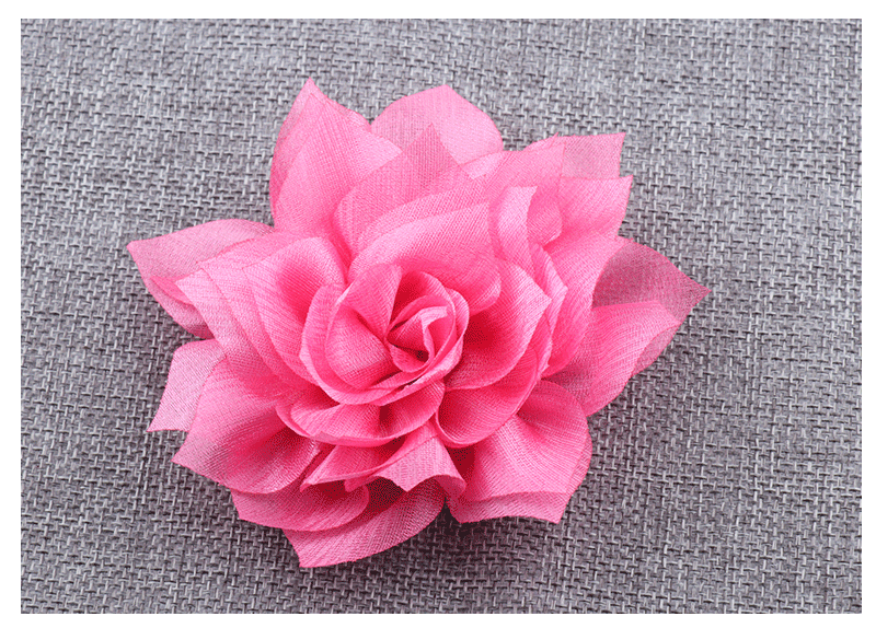 10cm布艺假花diy手工蝴蝶结发夹绢花编织工艺品草编包仿真花配件