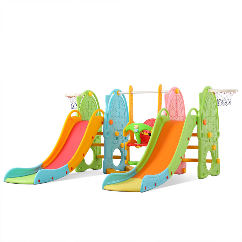 儿童滑滑梯室内家用宝宝小型滑梯秋千组合小孩玩具幼儿家庭加高大