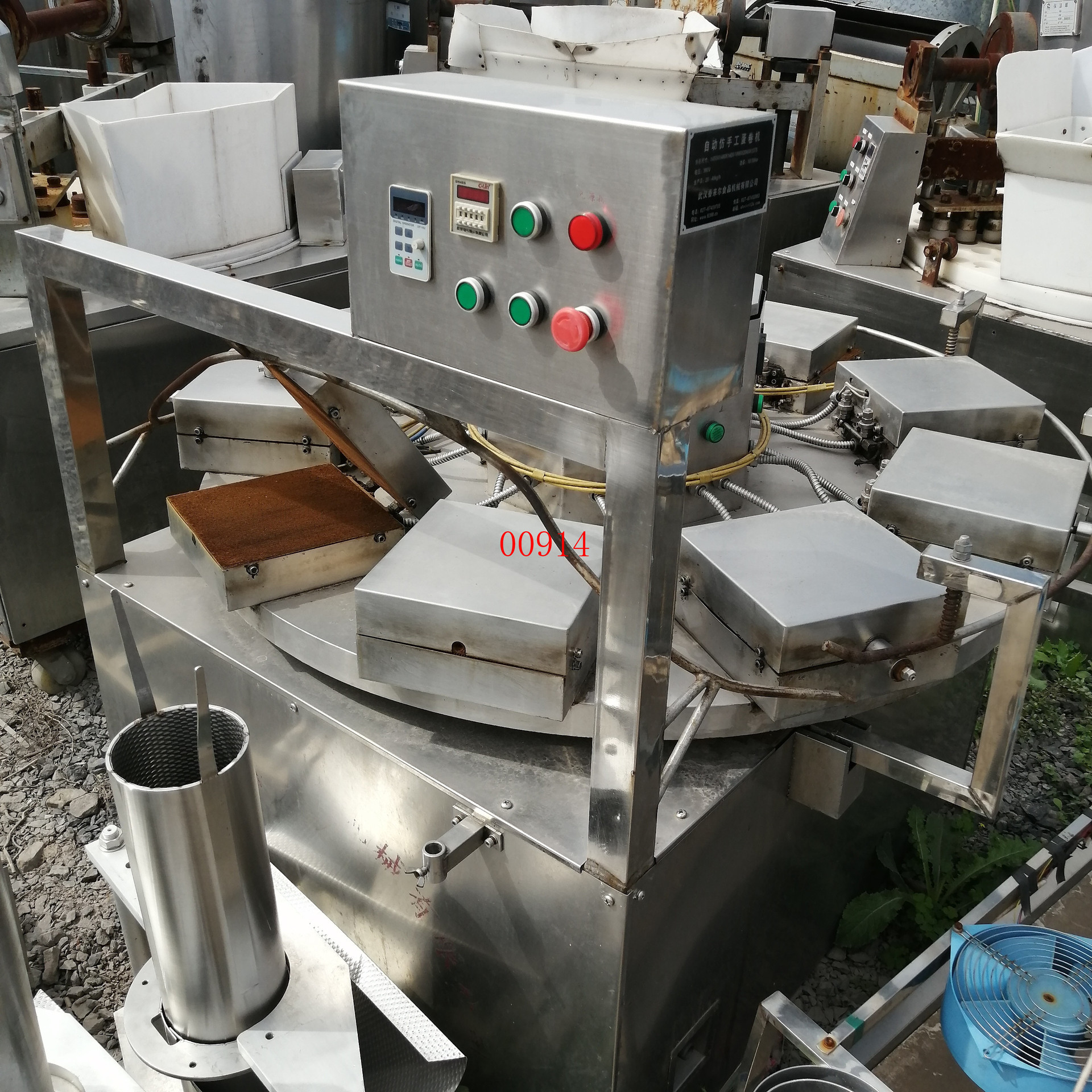 二手仿手工蛋卷机旋转自动仿手工蛋卷鸡蛋卷脆皮卷休闲食品蛋卷机