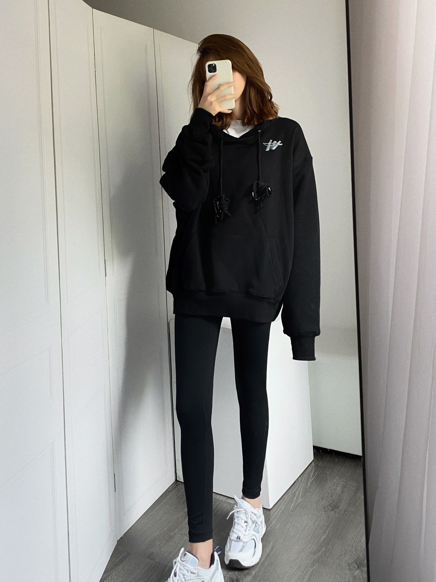 加绒打底裤女外穿秋冬排扣鲨鱼裤加厚鲨鱼皮打底裤大码黑色芭比裤