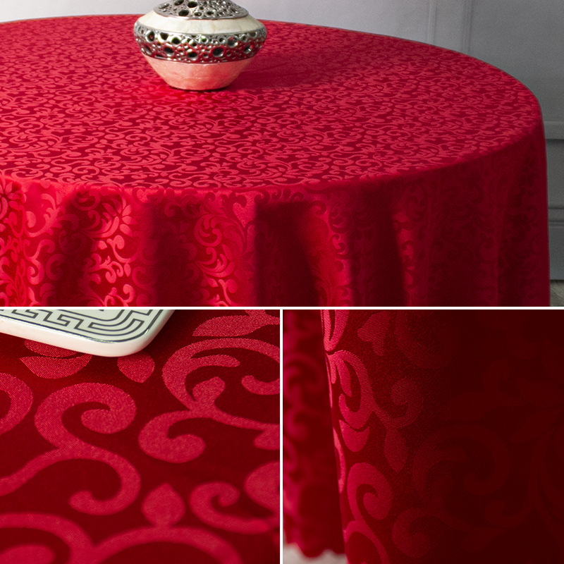 Hotel Tablecloth Hotel Tablecloth Hotel Tablecloth Restaurant round Tablecloth Table Cloth Jacquard Tablecloth Double Hook Single Hook