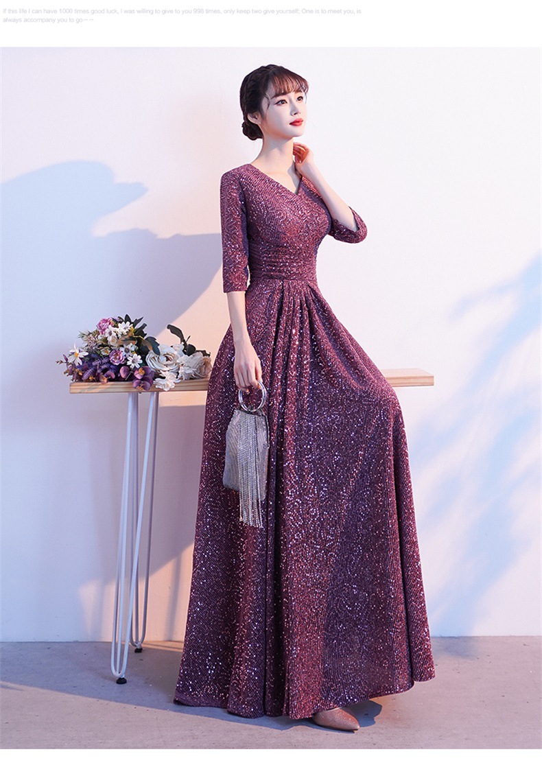 合唱团演出服女2020新款宴会气质长裙指挥主持人年会晚礼服裙长款