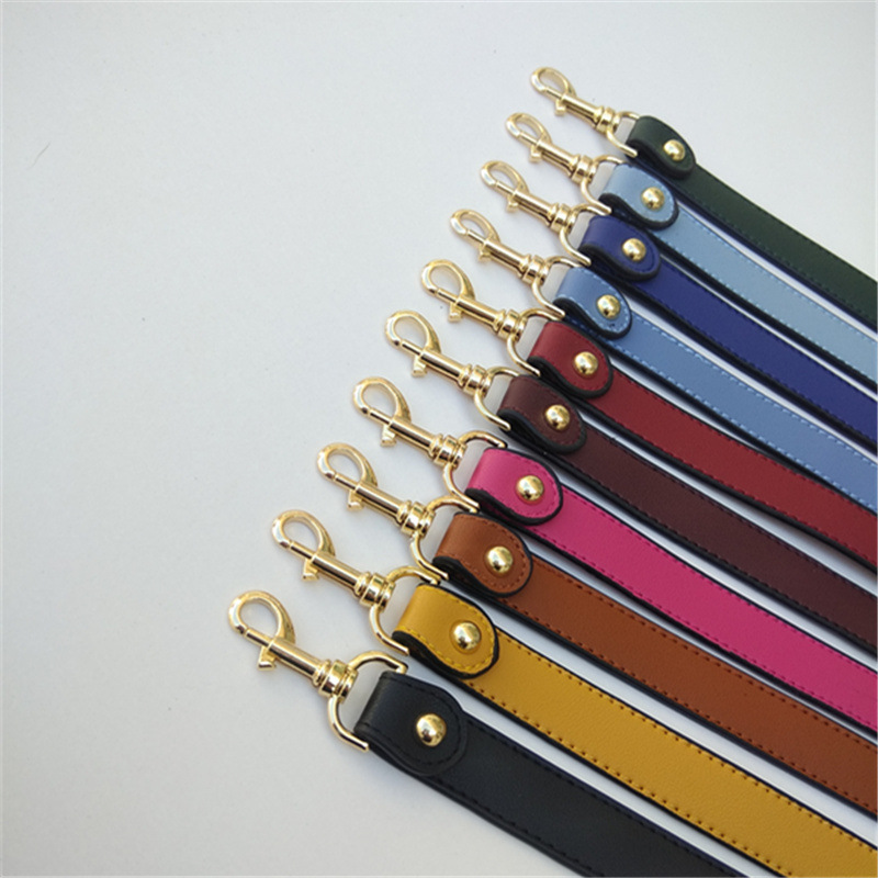 新款纯色pu肩带包包手提带子外贸替换小包带挎包手提细带子潮批发