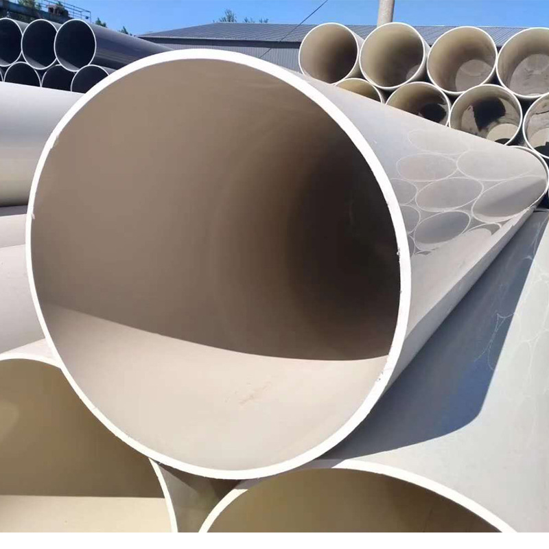 pvc排水管 白色pvc大口径通风排气管 工程埋地泄水管道 现货批发