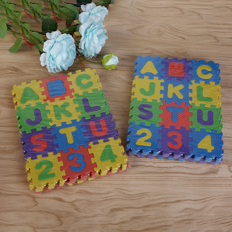 儿童字母数字爬行拼图益智eva泡沫垫36片宝宝拼接垫