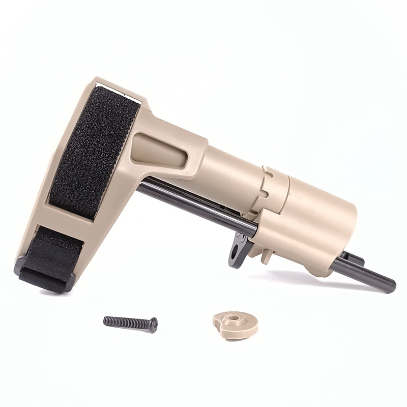 sb pdw后托 精击托 绑手托伸缩尼龙aeg尾托 软弹玩具跨境配件