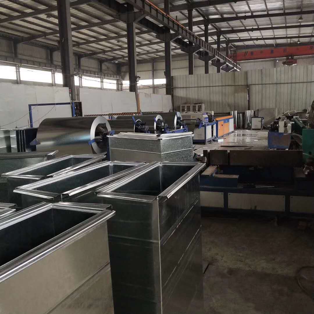 镀锌白铁皮共板法兰风管通风管道除尘排烟囱管道螺旋风管加工定制
