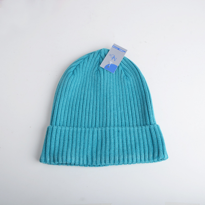 Knitted Hat Cotton Yarn Autumn and Winter New Washed All-Match Fashionmonger New Light Board Fashion Simple Bright Color Meichen Hat Industry