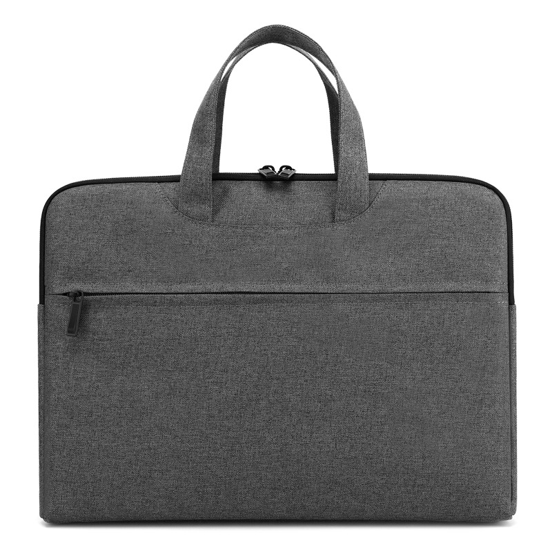 Business Briefcase Female Men's Enterprise File Bag Printed Canvas File Bag Hand-Carrying Oxford Cloth Briefbag Generation