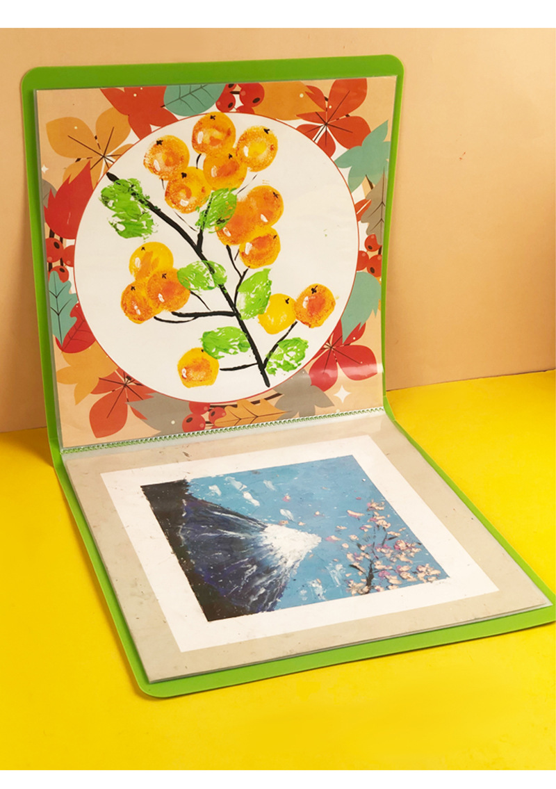 彩色卡纸作品护画册收藏夹38cm卡纸收纳画册夹装画的整理册文件夹