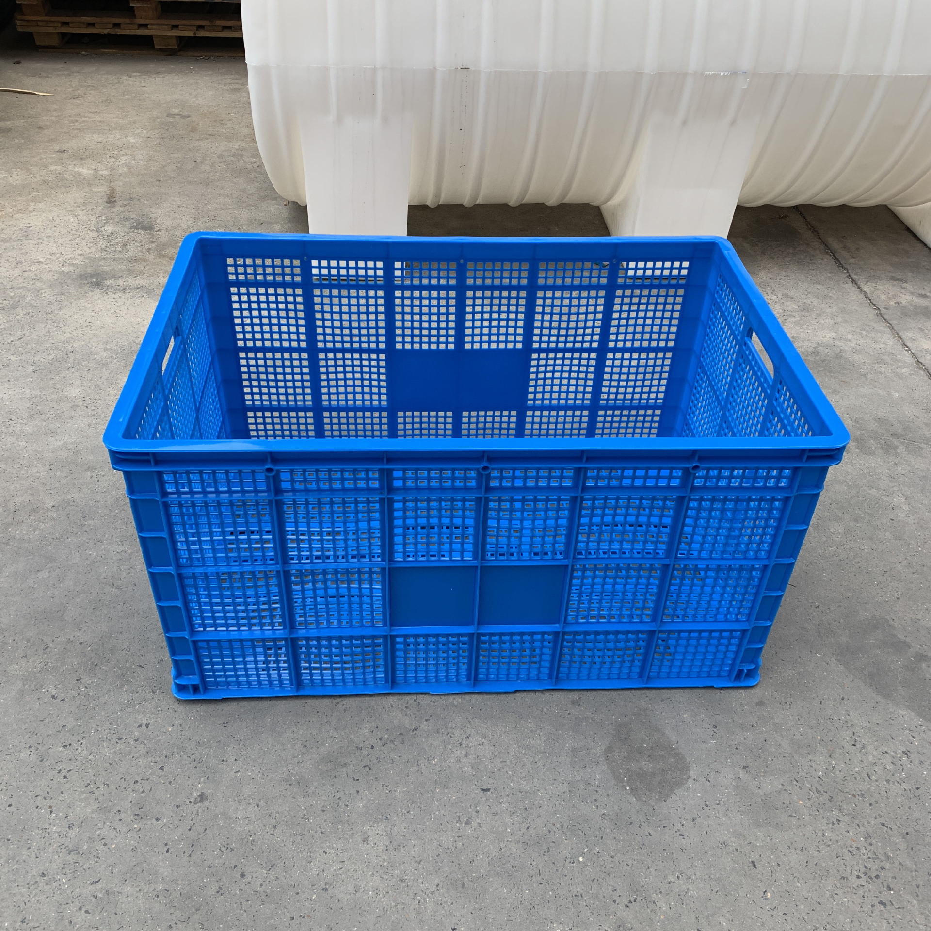 1米筐塑料快递用的大筐分拣货框镂空胶箱口罩收纳服装厂周转箱