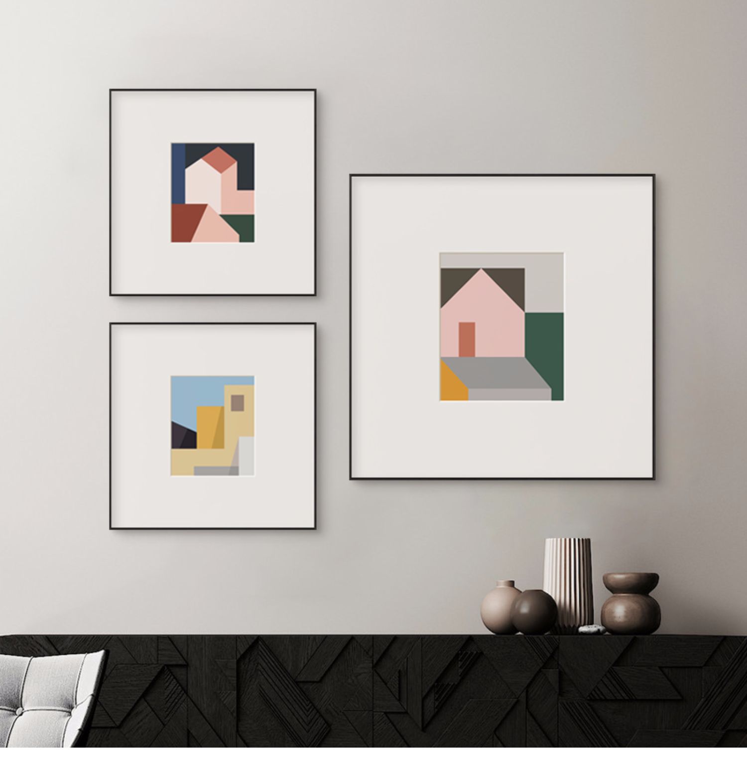 北欧风格装饰画抽象几何简约艺术挂画卧室饭厅客厅走廊门厅墙壁画