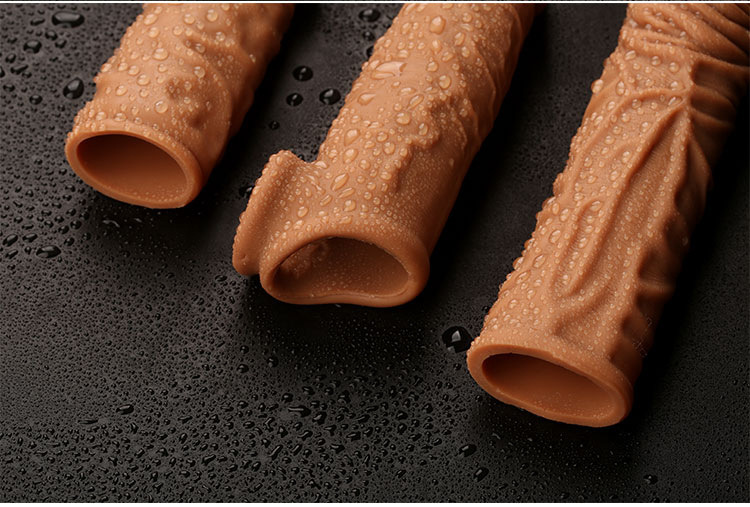 云曼液态硅胶套变大变粗狼牙套 男用阴茎套穿戴仿真阳具 情趣用品