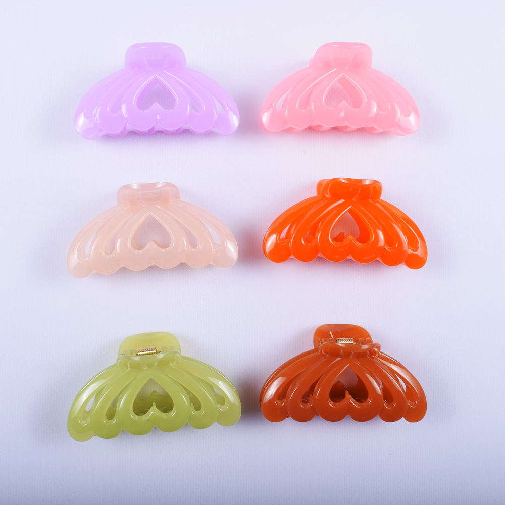 Japanese and Korean Hairpins Grip Jelly Color Candy Color Grip Trendy All-Match Back Head Clip Stall Supply Headdress