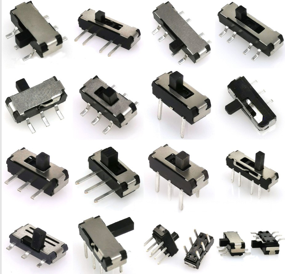 编带上拨三脚贴片小拨动开关 smd两档迷你滑动开关3针2档mini开关